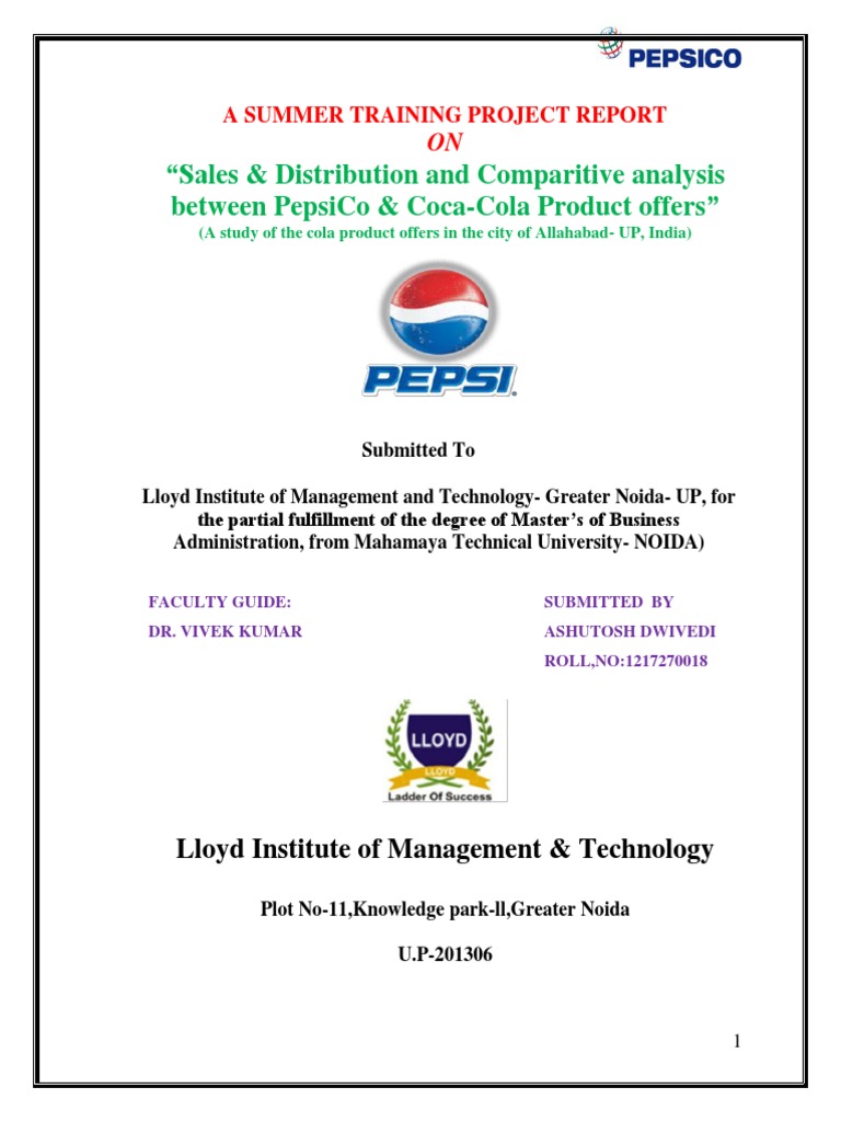 Pepsico competitive environment picture