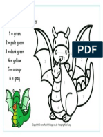 Color by Numbers Dragon
