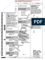 Ballot Sample