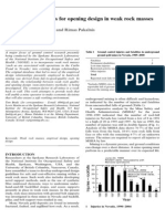 Empirical Approaches for Opening Design in Weak Rock Masses