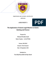 The Application of Islamic Legal Maxims To Islamic Banking and Finance