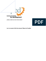 Zambia Investment Climate Assessment 2005 PDF