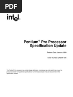 Pentium Pro Processor Specification Update: Release Date: January 1999