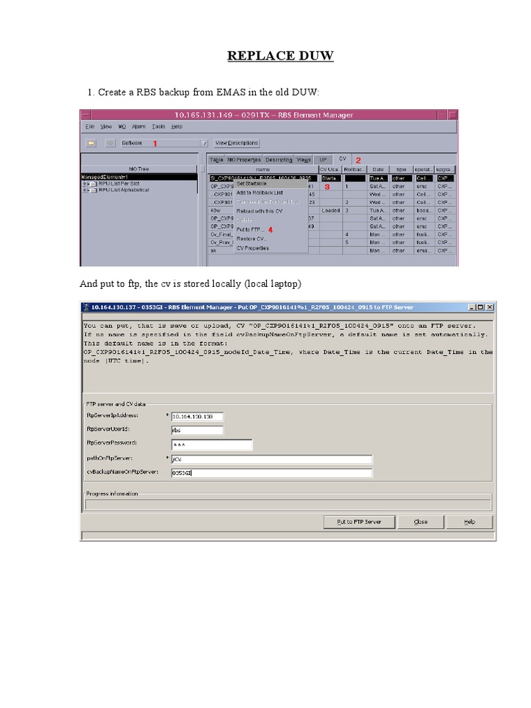 RBS Card Replacement Procedure | PDF