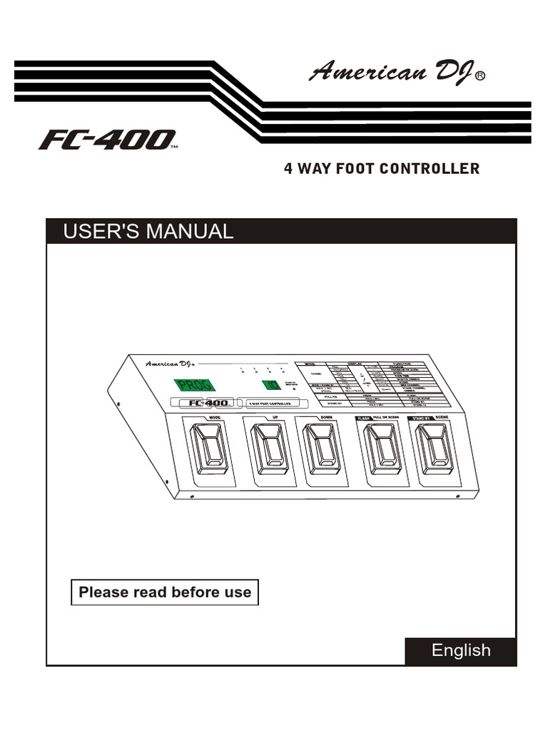 ADJ FC400 Lighting Controller PDF | PDF | Electrical Engineering ...