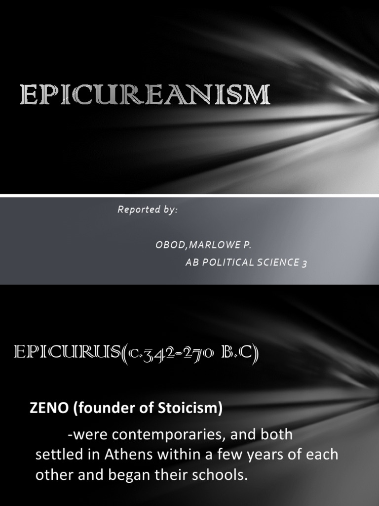 epicureanism.pptx | Metaphysics | Truth