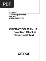 CX-Programmer V8.0 Operation Manual Function Blocks Structured Text W447-E1-07