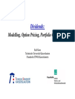 Dividend Modelling for Options Pricing