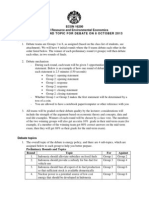 Mechanism and Topic For Class Debate On 8 October 2013 PDF