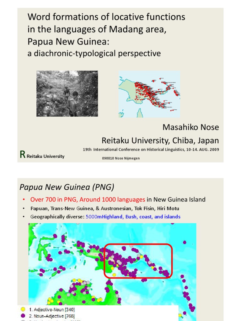 Locative Functions in Madang Languages | PDF | Papua New Guinea ...