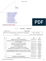 Calendar & Time Table PDF