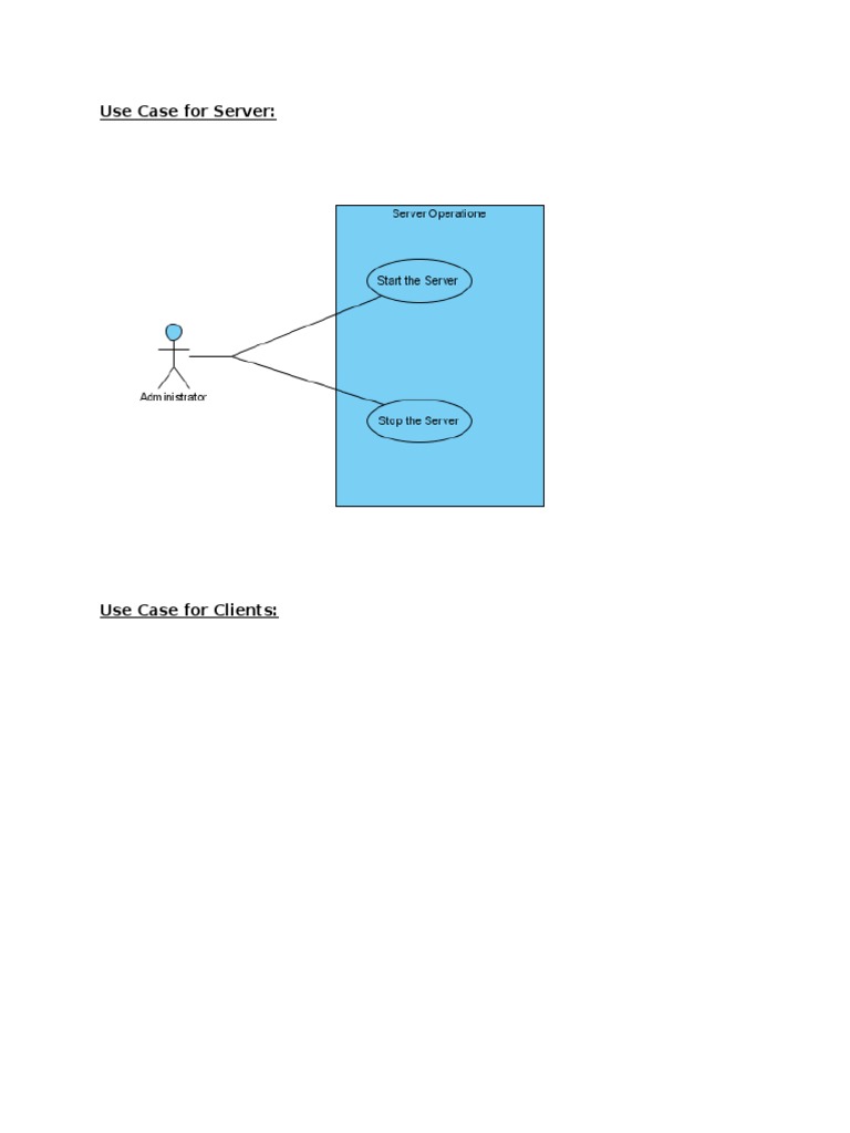 Server & Client Use Cases Diagrams | PDF | Finance & Money Management ...