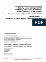 Deliverable D1.2 Report on of Cloud Service Classifications and Scenarios