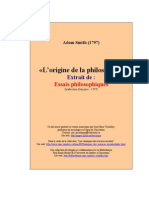 A. Smith, L'Origine de La Philosophie