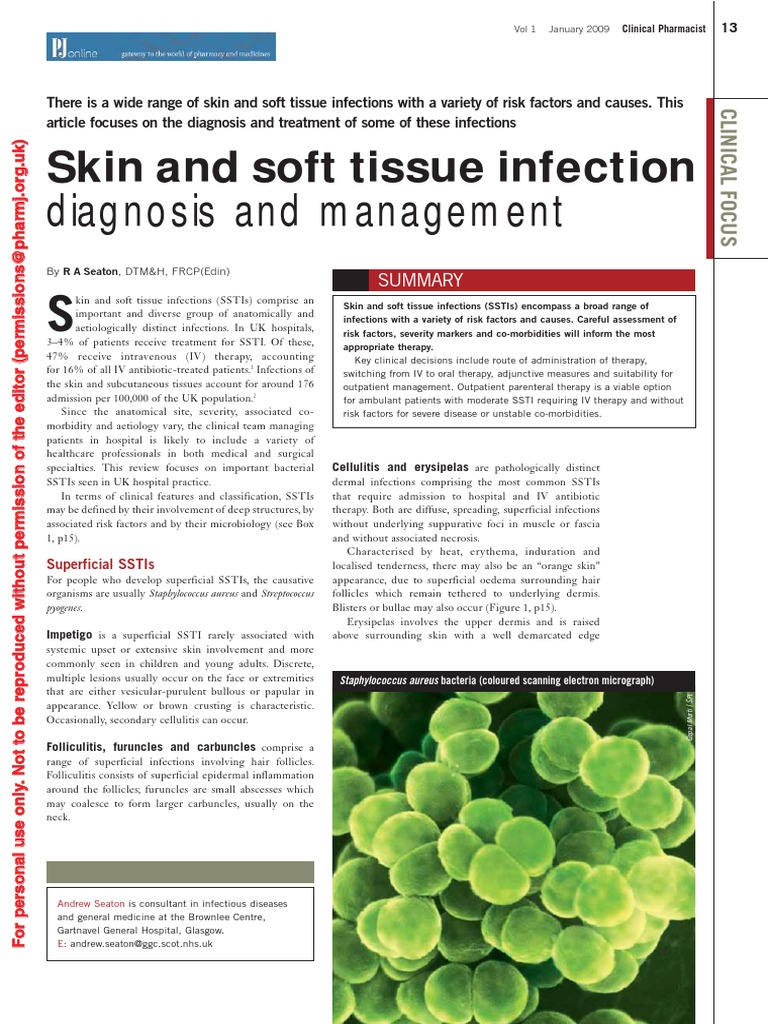 Pharmaceutical Journal Article SSTI | PDF | Antibiotics | Infection