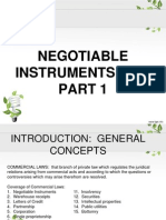 Negotiable Instruments Law Part 1 PDF