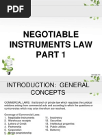 Negotiable Instruments Law Part 1 PDF