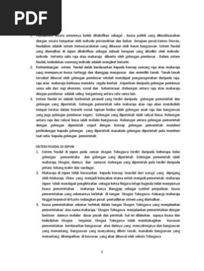 Masyarakat Feudal Di England Dan Jepun Pada Abad Ke 16 Dan Abad Ke 17 Konsep Struktur Dan Cirinya Youtube
