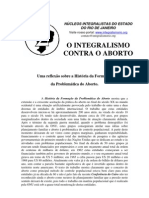 O Integralismo Contra o Aborto.