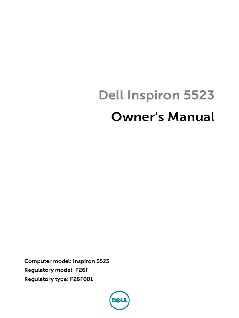 Inspiron 15z 5523 Owner S Manual En Us Electrical Connector Computer Keyboard