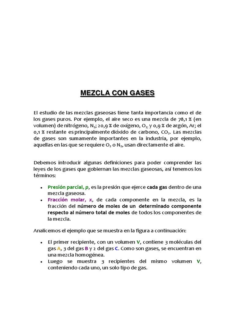 Composición y propiedades del aire | PDF | Gases | Oxígeno