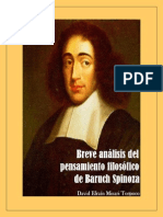 Breve análisis del pensamiento filosófico de Baruch Spinoza