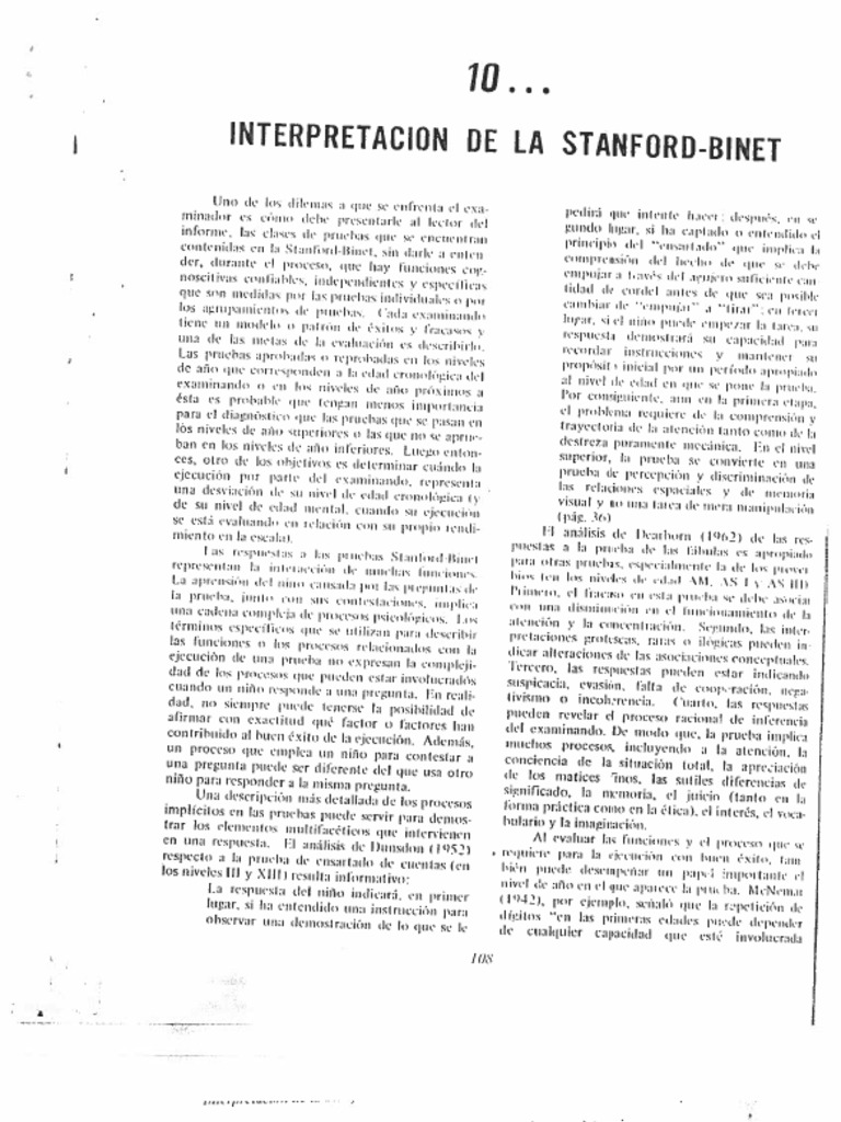 Test De Stanford-binet En Español Gratis
