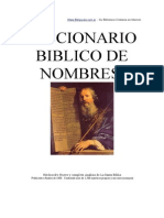 Diccionario de Nombres Biblicos