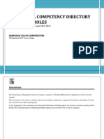 Functional Competency Directory For Hydel Roles: Damodar Valley Corporation