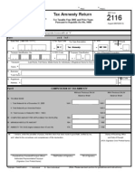 Tax Amnesty Return: Pursuant To Republic Act No. 9480 For Taxable Year 2005 and Prior Years