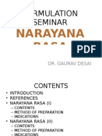Formulation Seminar Narayana Rasa
