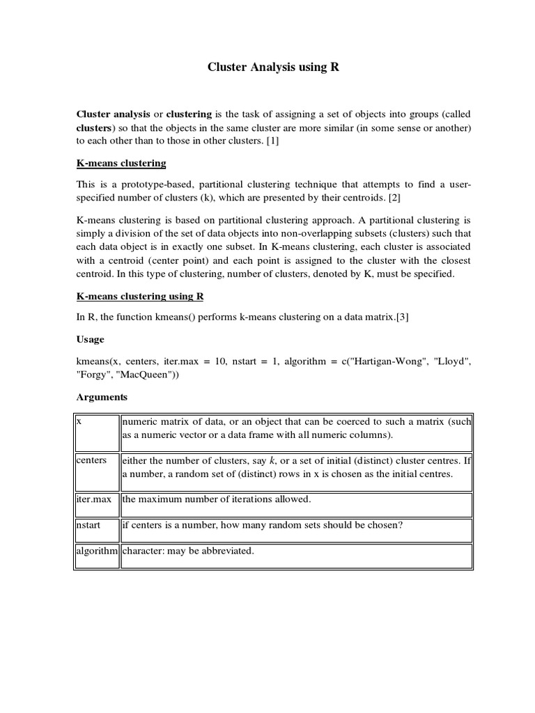 Cluster Analysis Usingr Pdf Pdf
