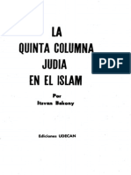 La Quinta Columna Judia en El Islam - Itsvan Bakony