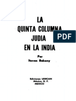 La Quinta Columna Judia en La India - Itsvan Bakony