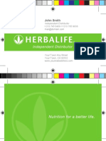 Herbalife Business Card PDF