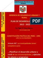 Plan Desarrollo Urbano Huaraz 2012-2022