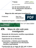 Mapa de Sitio Web para Investigación