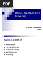 Surveying BEC102 8 - Route