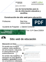 Construcción de sitio web para educación
