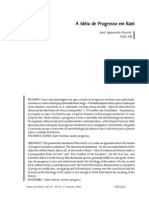 A idéia de progresso em Kant: teleologia e reformulação