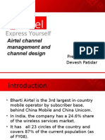 Airtel Channel Management and Channel Design