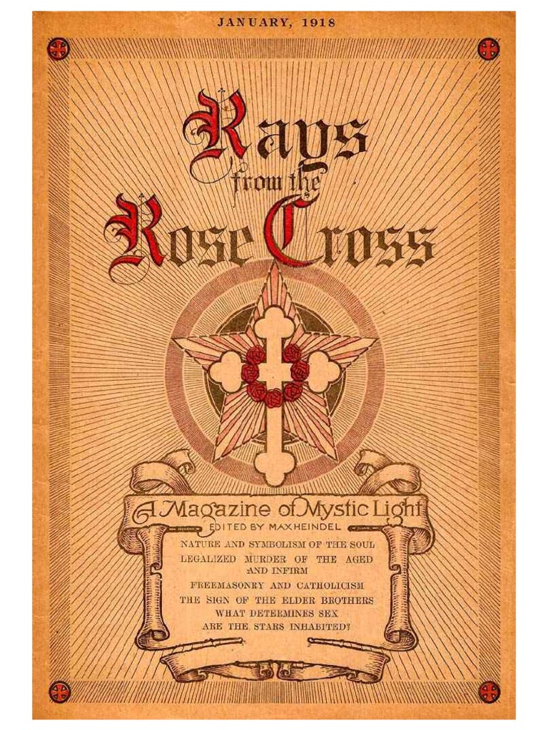 1918 - 01 - Jan Rays From The Rose Cross PDF | PDF | Soul | Religion ...