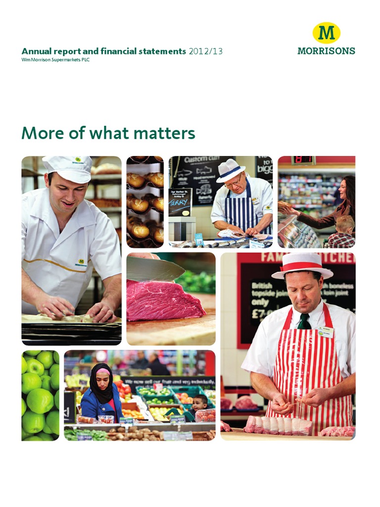 Morrisons Annual Report 2013 PDF PDF Strategic Management Profit