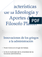 Ideología de Platón y características de la administración