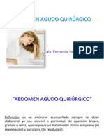 Abdomen Agudo Quirúrgico FerCx