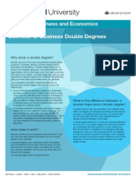 Business Double Degrees 2014 PDF