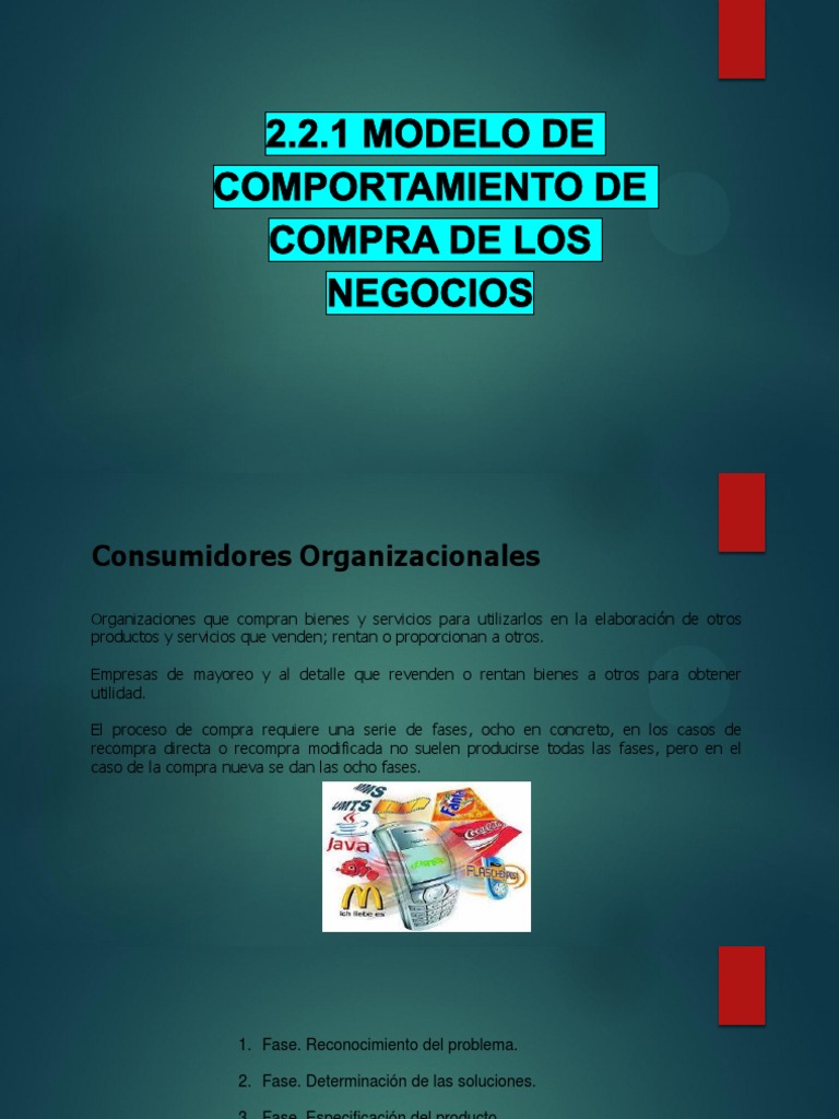  Modelo de Comportamiento de Compra de Los Negocios | PDF | Mercado  (economía) | Los consumidores