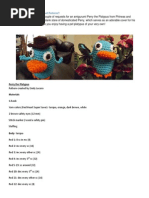 Perry the Platypus Free Crochet Pattern