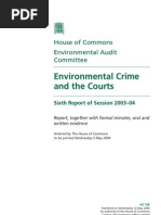 Environmental Crime and the Courts