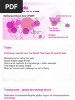 Trend Stream - Social Media - Key Trends, Impacts and Role for Brands